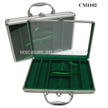 rounded corner 200 aluminum poker card acrylic case